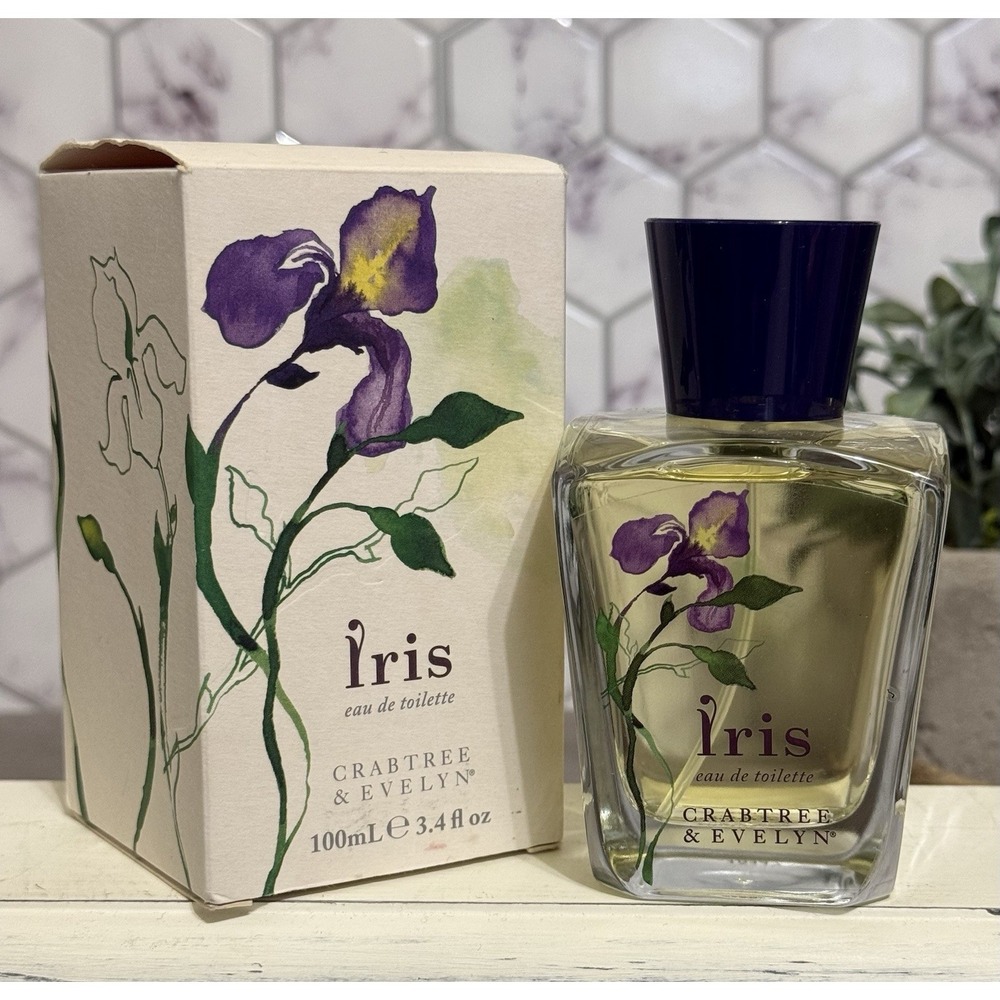 IRIS Crabtree & Evelyn  3.4 Fl Oz Eau de Toilette Spray  New In Box